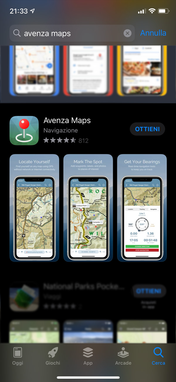 Scarica l'applicazione Avenza Maps da App Store o Google Play Store